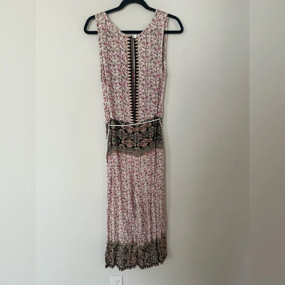 Anthropologie RAGA Ditsy Floral Lightweight Boho Romper Jumpsuit with Tie - Picture 15 of 17